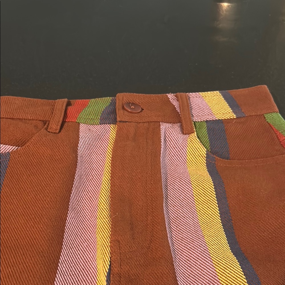 Colorful Striped Women's Boot Cut Pants